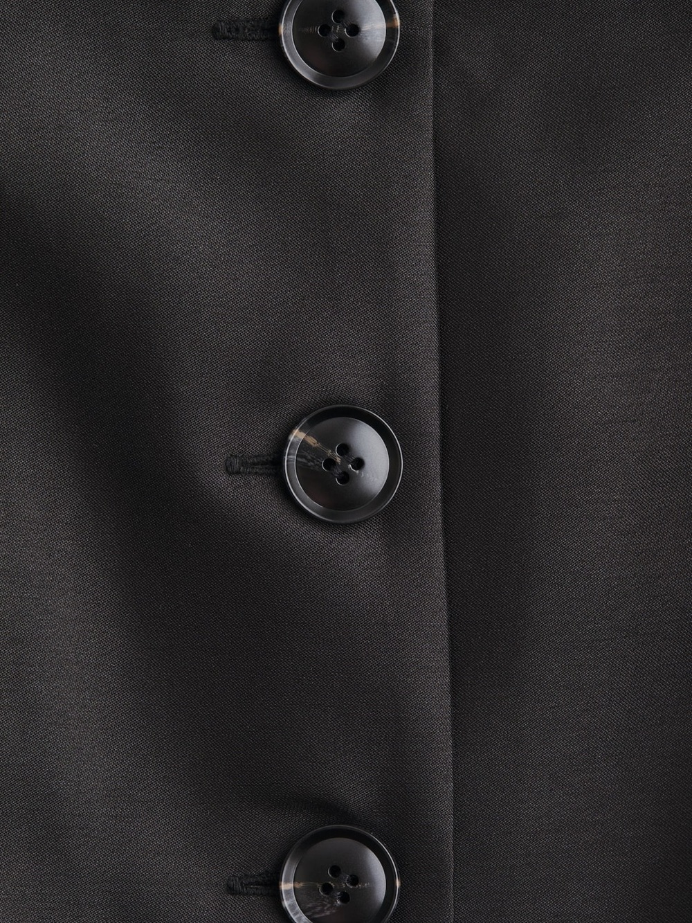 H&M Tailored Black Square-Neck Jacket size M - Picture 3 of 4